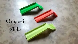 Origami slide. Origami slide easy. Slide toy for kids. slide making. Slide swimming pool.