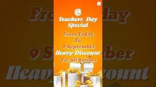 Maha Offer on Teachers Day 🎉🎉