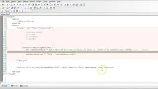 Javascript Tutorial - 26 - Dialogue Boxes - alert, confirm