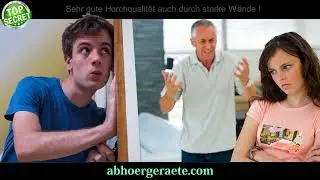Parabol-Richtmikrofone, Wandlauschger&auml;te & Lausch-Stethoskope als Abh&ouml;rger&auml;te