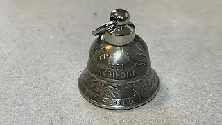 Coin bells made from quarters and half dollars