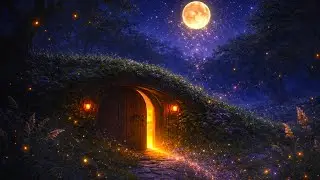 Sleep Now ✧ Moonlit Forest Cottage Ambience ✧ 7 Hours