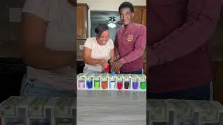 Matching the bottle challenge #challenge #competition #family #game