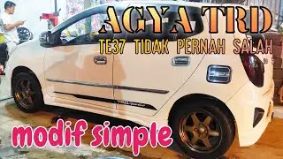 modif agya trd | velg te37 ban sx2
