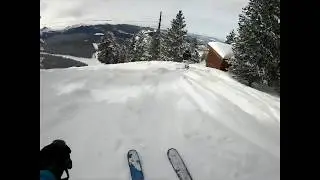 Vail- ski to Game Creek Club Quik video, Ouzo Glade, 1.31.20