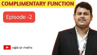 Complementary Function |Episode -2 | Complementary Function based Questions |  Sajid Sir