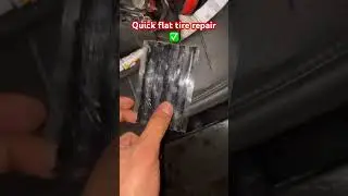 Quick flat tire repair ✅ #mechanic #mobilemechanics #like&share
