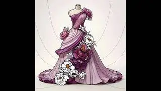 Color with me|Drawing 72|#coloring #flowers #digital #drawing #dress #dresses #fashion #shorts