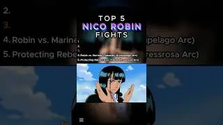 Top 5 Nico Robin Fights #shorts #onepiece
