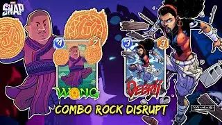Rock Disrupt Opponent Board, Combo Wong & Debrii with Patriot Deck - Marvel SNAP