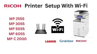 How To Connect Your Ricoh Printer To A Wi-fi Network, Ricoh How to connect with wi-fi,ricoh printer.