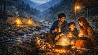 Rainy Night in Himalayan Village 🌧️ | Cozy Camping Story | Sheeba Magic #viral 