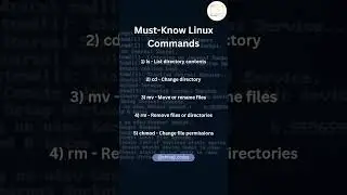 Useful Linux Commands #linux #ubuntu #programming #programmer #developer #viral #edm #music #classic