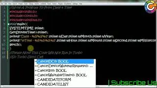 C Program To Print Date & Time | CodiiZone