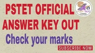 PSTET 2018 OFFICIAL ANSWER KEY OUT