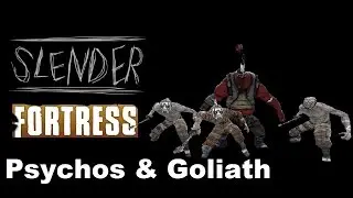 Slender Fortress run #18 Psychos and Golaith