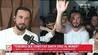 Juan Pablo Velasco presentó su candidatura a la Gobernación cruceña