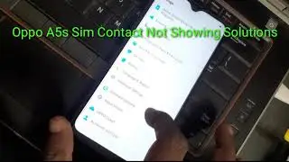 Oppo A5s Sim Contact Not Showing Problem Solution || Oppo A5s Contact Setting