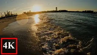 Sunset Walk at Beach 4K | Secret Beach Dubai | Virtual Tour