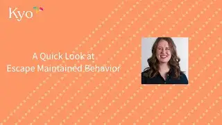 A Quick Look at Escape Maintained Behavior