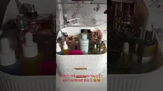 My fab dressing table storage hack #makeupstorage #luxurystorage