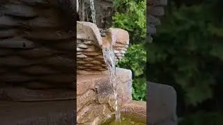 Garden fountain #music #dance #naturesounds #yoga #healing #travel #meditation #gaming #здоровье #4k