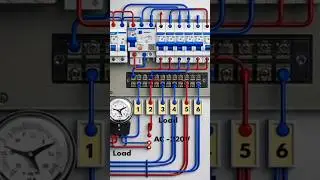 AC 220V Distribution Board Wiring Explained 🔥 #MCB, #RCCB & #Load #Connection