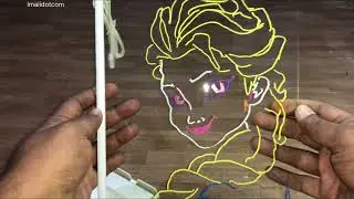 Акриловая светодиодная доска для сообщений своими руками ✨ Неоновые надписи и рисунки, которые св...