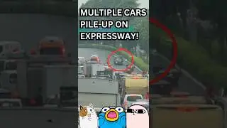 MULTIPLE CARS PILE UP ON THE EXPRESSWAY!