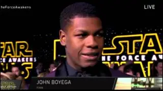 John Boyega Interview - Star Wars The Force Awakens Red Carpet