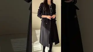 [CHICLINE] 코넬로아 더블 롱 코트(CLPD-C-18)#데일리룩코디 #ootd #룩북