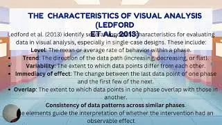 Visual Analysis in Single Case Research