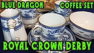 Royal Crown Derby.Blue Dragon.Coffee Set.Эспрессо