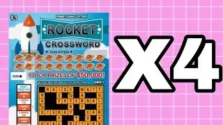 HERE YOU GO CROSSWORD LOVERS! 4X THE FUN! $3 Rocket Crossword Pennsylvania Lottery