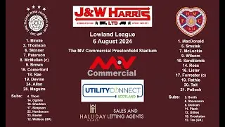 Linlithgow Rose v Hearts B &ndash; 6 August 2024