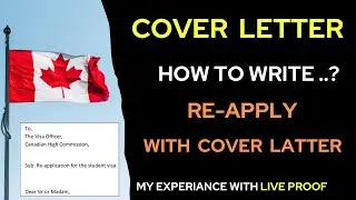How to write cover letter for canada refused visa - letter of explanation - justification letter 🇨🇦
