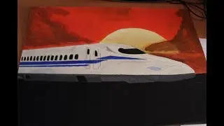 Drawing the Bullet Train - Dibujando el Tren Bala Shinkansen N700S