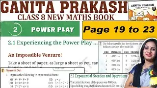 Class 8 Maths Ganita Prakash Solutions | Chapter 2 Power play | Page 1 to 3 Solutions