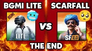 BGMI LITE🥶 vs SCARFALL🥺 THE END OF BGMI LITE HATERS 💀