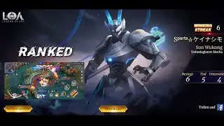 Legend of Ace : (Ranked - Legendary) Sun Wukong - Invincible Mecha  [Hardcore Troll xD]