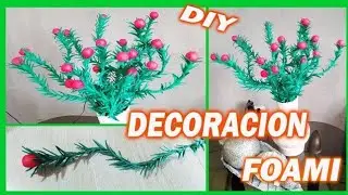 DIY | Como hacer flores de foami para decoracion | Manualidades faciles Elizabeth M.C