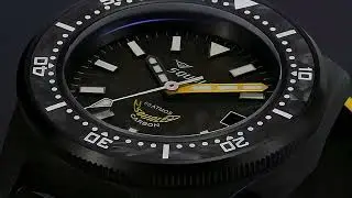 Męski zegarek nurkowy Squale T-183 Forged Carbon