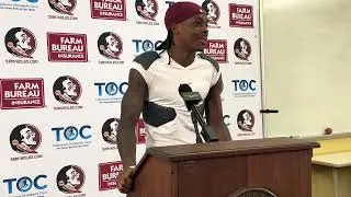 FSU wide receiver Elijah Moore on his personal growth, impact of Tim Harris Jr., and DBs chirping