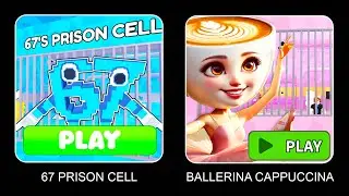 67 PRISON RUN vs BALLERINA CAPPUCCINA PRISON RUN! (OBBY) roblox! Gameplay Walkthrough #roblox #obby