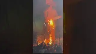 Ravan dahan  #dussehra#beautiful#nature#design#shortsfeed#viralvideo#experiment