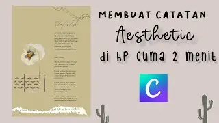 CARA MEMBUAT CATATAN AESTHETIC DI HP | free template