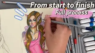 Full process art| from start to finish ౨ৎ [qz]