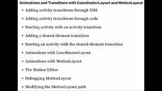 Android coordinatorlayout motionlayout concepts