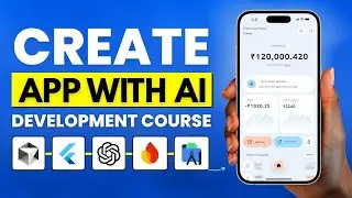 Create App with AI | Complete Flutter App Development Course (Frontend + Backend + Publish)