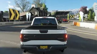 AMBLESIDE VILLAGE CIRCUIT -first winner -bonnet view HUD -POWER WAGON 2017 RAM [Forza Horizon 4]